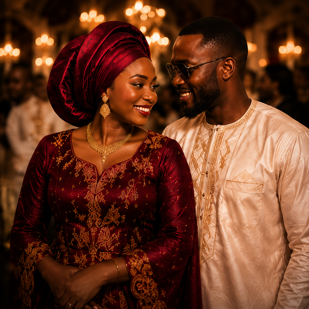 Couple sénégalais élégant - Teranga Events